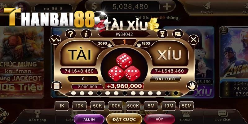 tài xỉu Thanbai88